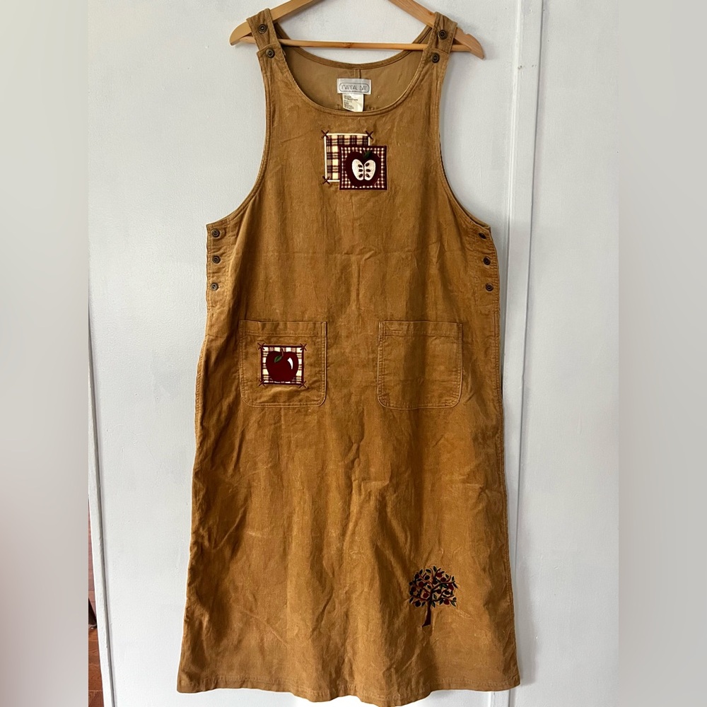 Vintage Brown Corduroy Dress